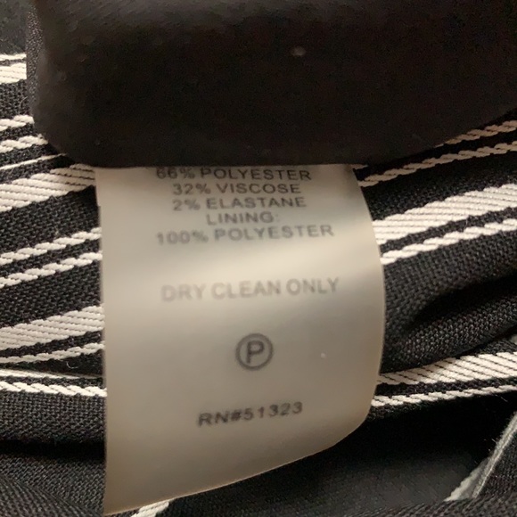 Vince Camuto NWOT black & white stripe dress. - Picture 7 of 8